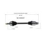 GSP NCV68507 02-07 Suzuki Aerio CV Axle Assembly  - Front Right