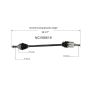 GSP NCV68519 Suzuki CV Axle Assembly  - Front Right
