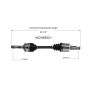 GSP NCV68521 04-06 Suzuki XL-7 CV Axle Assembly  - Front Right