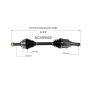 GSP NCV69002 09-10 Pontiac Vibe AWD (2.4 - AWD) CV Axle Assembly  - Front Left