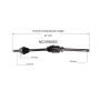 GSP NCV69003 09-10 Pontiac Vibe AWD (2.4 - AWD) CV Axle Assembly  - Front Right