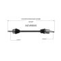GSP NCV69005 83-88 Toyota Tercel (Wagon) CV Axle Assembly  - Front Left