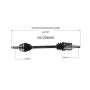 GSP NCV69006 83-88 Toyota Tercel (Wagon) CV Axle Assembly  - Front Right