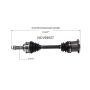 GSP NCV69007 84-87 Toyota Corolla CV Axle Assembly  - Front Left