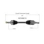 GSP NCV69014 90-93 Toyota Celica ST CV Axle Assembly  - Front Left