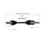 GSP NCV69016 Lexus (3.5) CV Axle Assembly  - Front Left