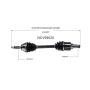 GSP NCV69020 Lexus, Toyota CV Axle Assembly  - Front Left