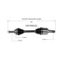 GSP NCV69022 09-13 Toyota Matrix (2.4 - AWD) CV Axle Assembly  - Front Left