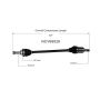 GSP NCV69029 09-15 Toyota Venza CV Axle Assembly  - Rear Left