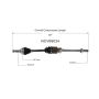 GSP NCV69034 03-05 Toyota MR2 Spyder CV Axle Assembly  - Rear Right