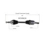 GSP NCV69035 Lexus, Toyota (3.3 - AWD/FWD) CV Axle Assembly  - Front Left