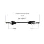GSP NCV69041 Scion, Toyota (1.8) CV Axle Assembly  - Front Left