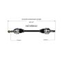 GSP NCV69044 Lexus (AWD/RWD) CV Axle Assembly  - Rear Left