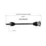 GSP NCV69050 85-86 Toyota MR2 CV Axle Assembly  - Rear Right
