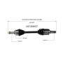 GSP NCV69057 Toyota (2.5) CV Axle Assembly  - Front Left