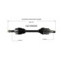 GSP NCV69069 Scion, Toyota (2.5) CV Axle Assembly  - Front Left