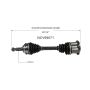 GSP NCV69071 85-89 Toyota MR2 CV Axle Assembly  - Rear Left