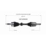 GSP NCV69085 09-12 Toyota RAV4 (3.5 - 4WD/FWD) CV Axle Assembly  - Front Left