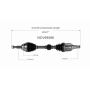 GSP NCV69086 Lexus, Toyota (2.7) CV Axle Assembly  - Front Left