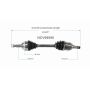 GSP NCV69090 Toyota (FWD) CV Axle Assembly  - Front Left