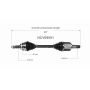 GSP NCV69091 Lexus, Toyota (3.3, 3.5 - AWD) CV Axle Assembly  - Front Left