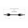GSP NCV69094 15-18 Toyota Yaris CV Axle Assembly  - Front Left