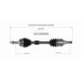GSP NCV69095 Scion, Toyota CV Axle Assembly  - Front Left