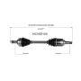 GSP NCV69100 Lexus (3.5) CV Axle Assembly  - Front Left