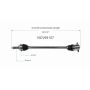 GSP NCV69107 17-19 Toyota Sienna CV Axle Assembly  - Rear