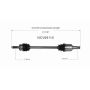 GSP NCV69110 Scion, Subaru, Toyota CV Axle Assembly  - Rear