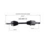 GSP NCV69113 06-12 Toyota RAV4 (2.4, 2.5 - FWD) CV Axle Assembly  - Front Left