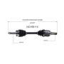 GSP NCV69114 06-12 Toyota RAV4 (2.4, 2.5 - 4WD/AWD) CV Axle Assembly  - Front Left