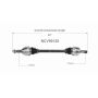 GSP NCV69120 Lexus CV Axle Assembly