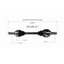 GSP NCV69121 Lexus, Toyota (3.0) CV Axle Assembly  - Front Left