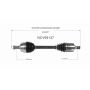 GSP NCV69137 18-22 Honda Accord (2.0) CV Axle Assembly  - Front Left