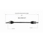 GSP NCV69157 Toyota CV Axle Assembly  - Rear Right
