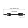 GSP NCV69158 Toyota CV Axle Assembly  - Front