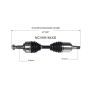 GSP NCV69164XD Toyota CV Axle Assembly  - Front