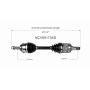 GSP NCV69170XD Lexus, Toyota CV Axle Assembly  - Front