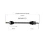 GSP NCV69173 08-13 Toyota Highlander (3.3, 3.5) CV Axle Assembly  - Rear