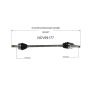 GSP NCV69177 12-19 Toyota Prius C CV Axle Assembly  - Front Right