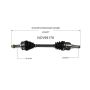 GSP NCV69178 12-19 Toyota Prius C CV Axle Assembly  - Front Left