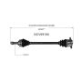 GSP NCV69180 01-03 Toyota RAV4 (2.0) CV Axle Assembly  - Rear Right