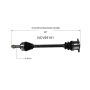 GSP NCV69181 01-03 Toyota RAV4 (2.0) CV Axle Assembly  - Rear Left