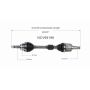 GSP NCV69198 17-20 Toyota Sienna CV Axle Assembly  - Front Left