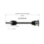 GSP NCV69449 96-00 Toyota RAV4 (2.0) CV Axle Assembly  - Rear Left
