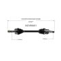 GSP NCV69451 07-15 Toyota Yaris CV Axle Assembly  - Front Left