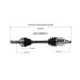 GSP NCV69501 Toyota (Sedan/Wagon - 4WD/AWD/FWD) CV Axle Assembly  - Front Left