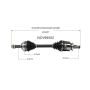 GSP NCV69502 Toyota (Sedan/Wagon - 4WD/AWD/FWD) CV Axle Assembly  - Front Right