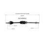 GSP NCV69504 00-05 Toyota Celica CV Axle Assembly  - Front Right